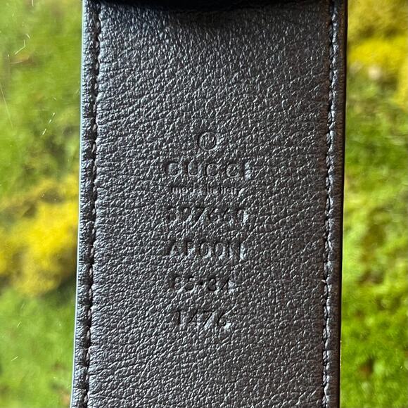 GUCCI GG Brown Marmont Leather Belt SZ 85/34